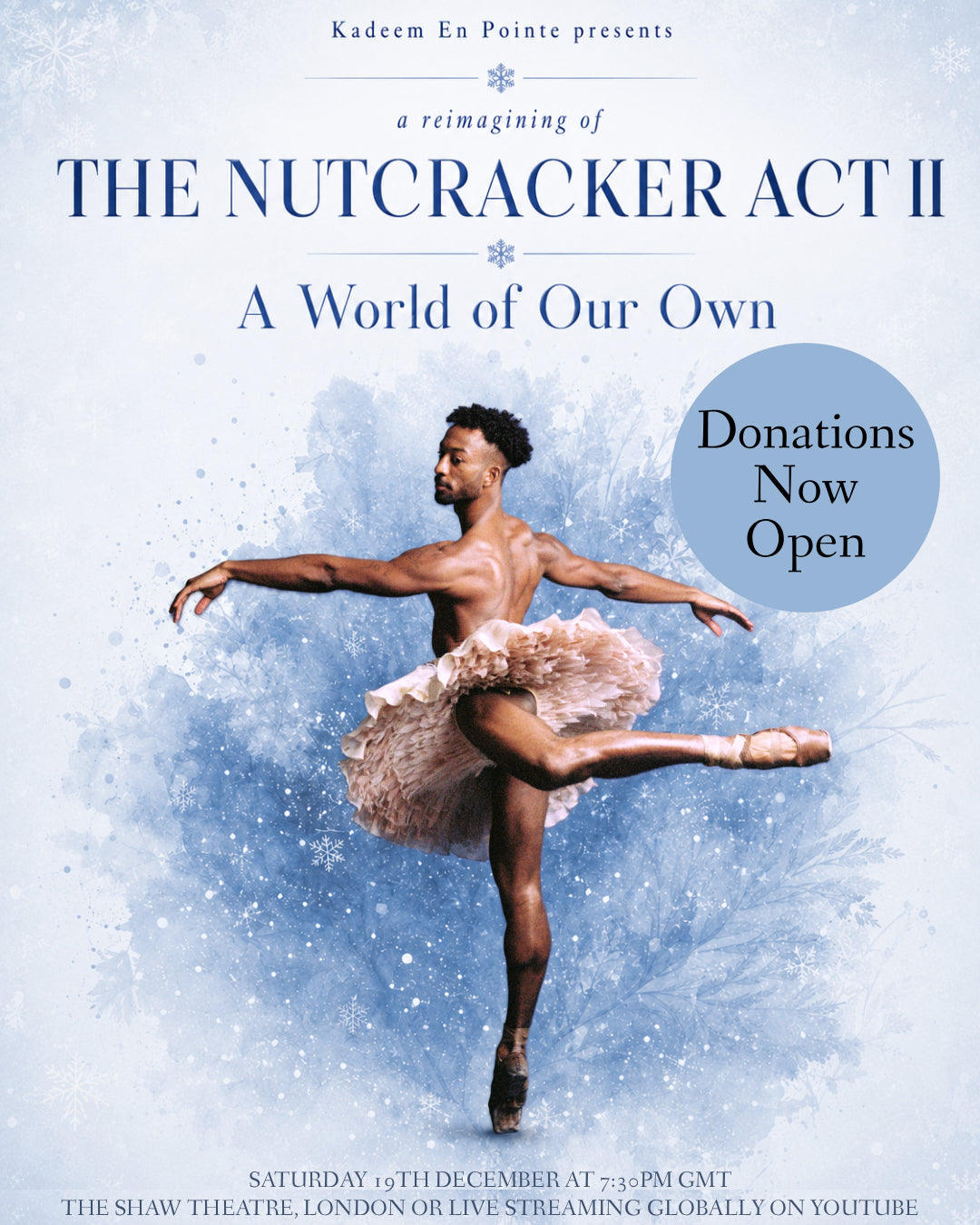 Make A Donation Toward The Second Live Performance