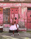 Ballet Also Photographed In Front Of A Pink Wall
