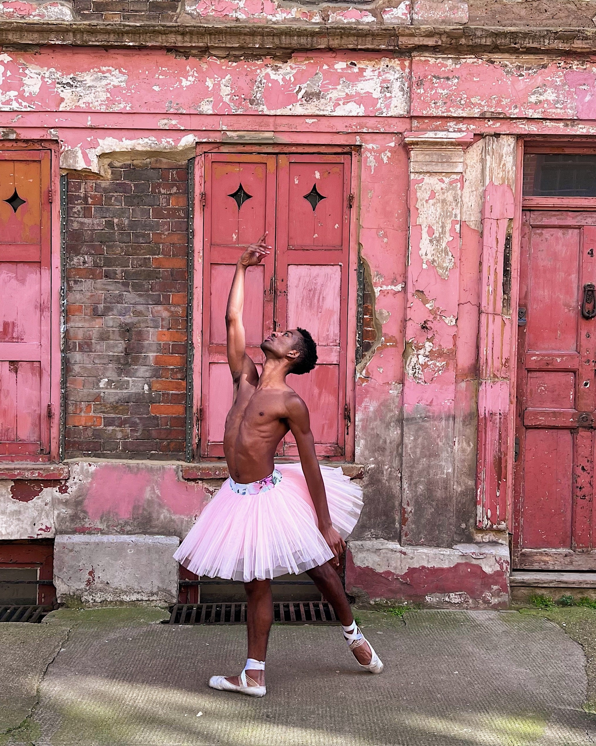 Ballet Also Photographed In Front Of A Pink Wall